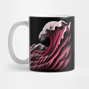 magenta wave Mug